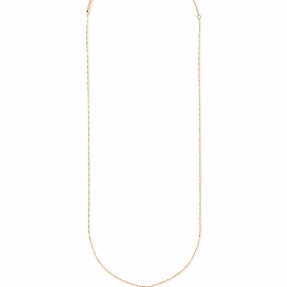 Kendra Scott Diamond Letter A Pendant Necklace in 14k Yellow Gold - Picture 6 of 6